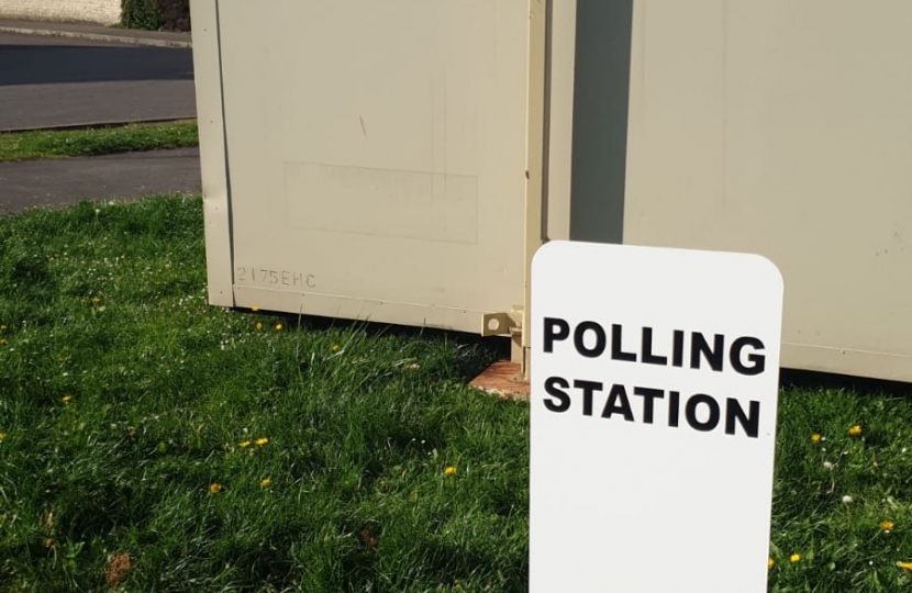 Polling station in Bicester