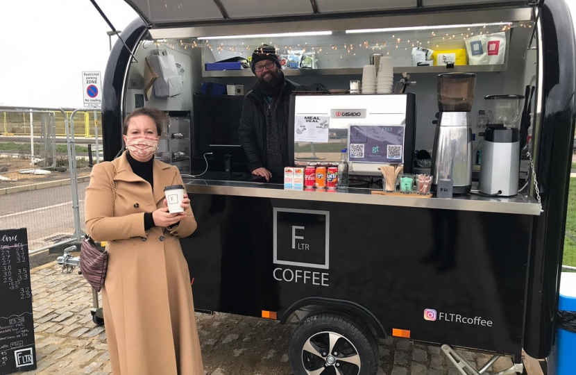 Victoria visits FLTR Coffee's new trailer on Graven Hill